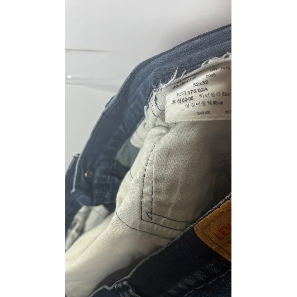 Levis‎ 511 Slim Fit Mens Jeans Blue Medium Wash Denim 32x32 04511-1906